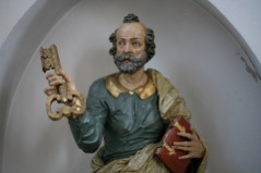 Kanzelträgerfigur Heiliger Petrus